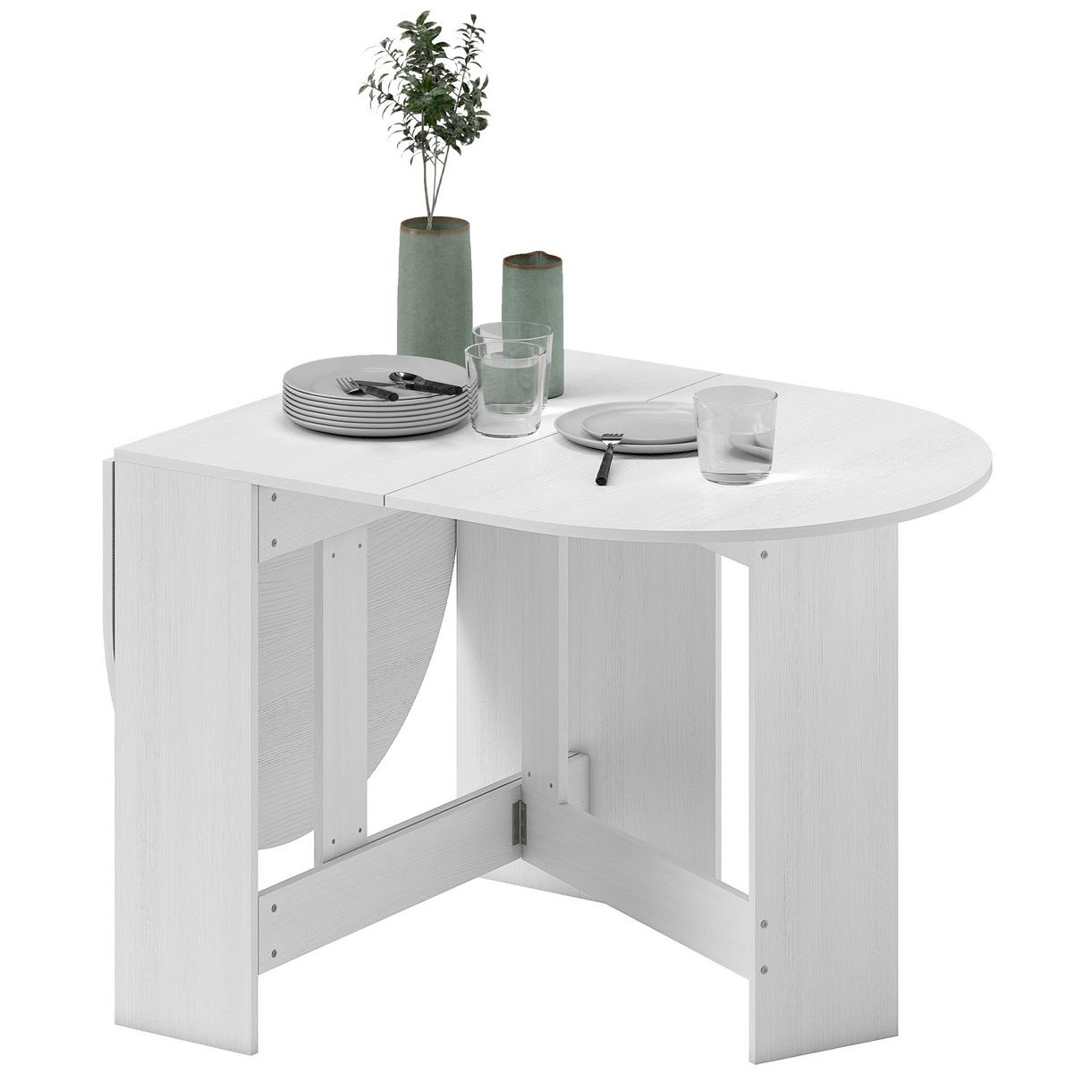 ESSTISCH Tyvos 163/80/75 cm - Weiß, Holz (163/80/75cm) - ZMH
