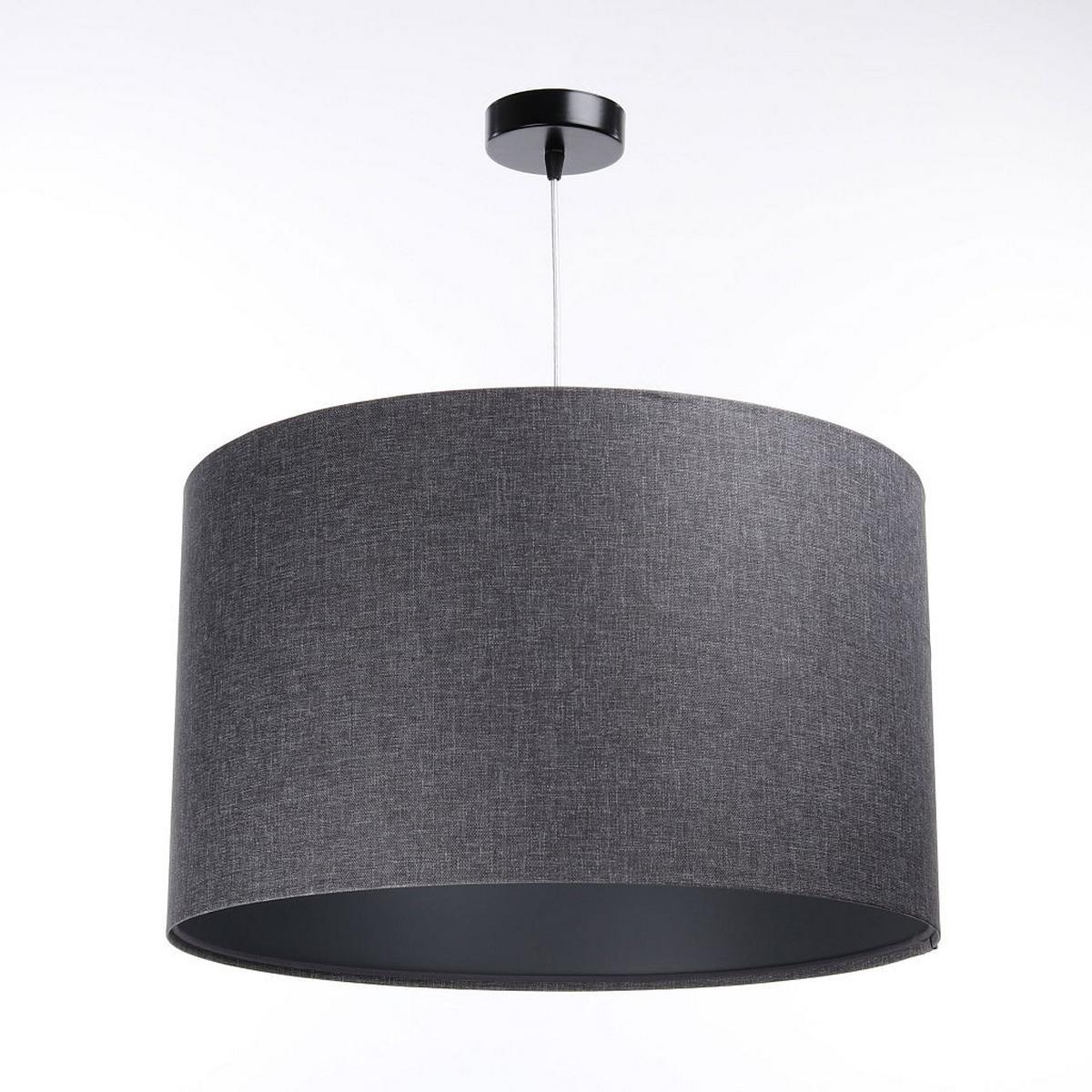 HÄNGELEUCHTE Grau 40/25 cm - Schwarz/Grau, Kunststoff (40/0.5/25cm) - ONZENO