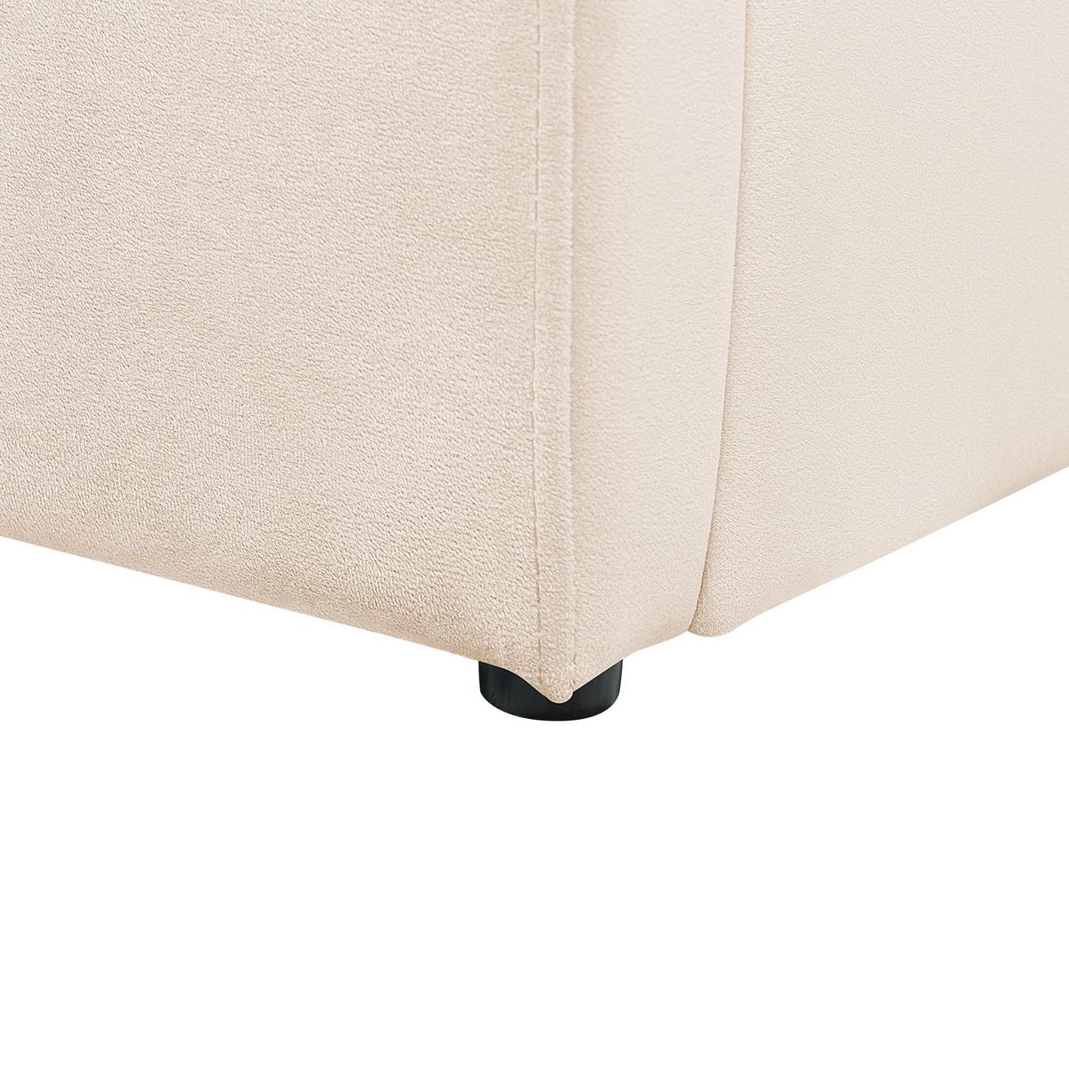 POLSTERBETT 90/200cm Beige Anet - Beige, Textil (90/200cm) - Beliani