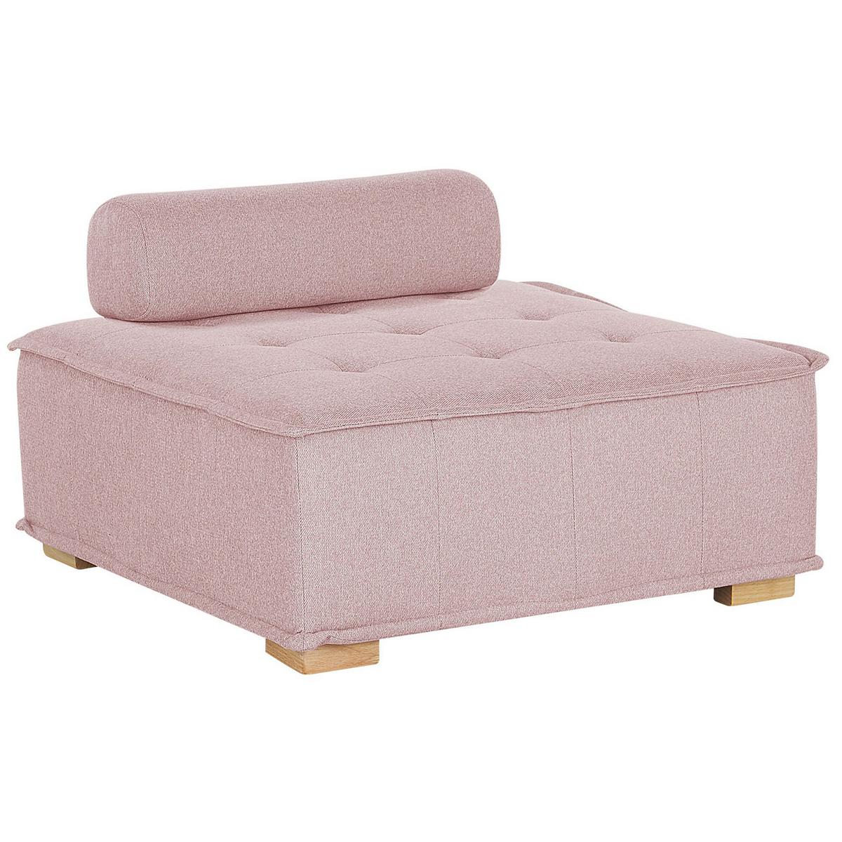 SESSELMODUL Stoff Rosa Tibro - Pink/Braun, Textil (100/40/100cm) - Beliani