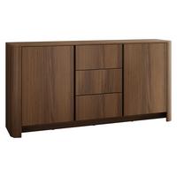 SIDEBOARD Bari KSZ168 - Nussbaumfarben/Schwarz, Holzwerkstoff/Kunststoff (168/84/39cm) - MIRJAN24