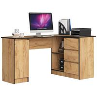 SCHREIBTISCH Eiche Craft 77/155/85 - Eiche San Remo, Holzwerkstoff (135/50/77cm) - RAUMHIRSCH FURNITURE