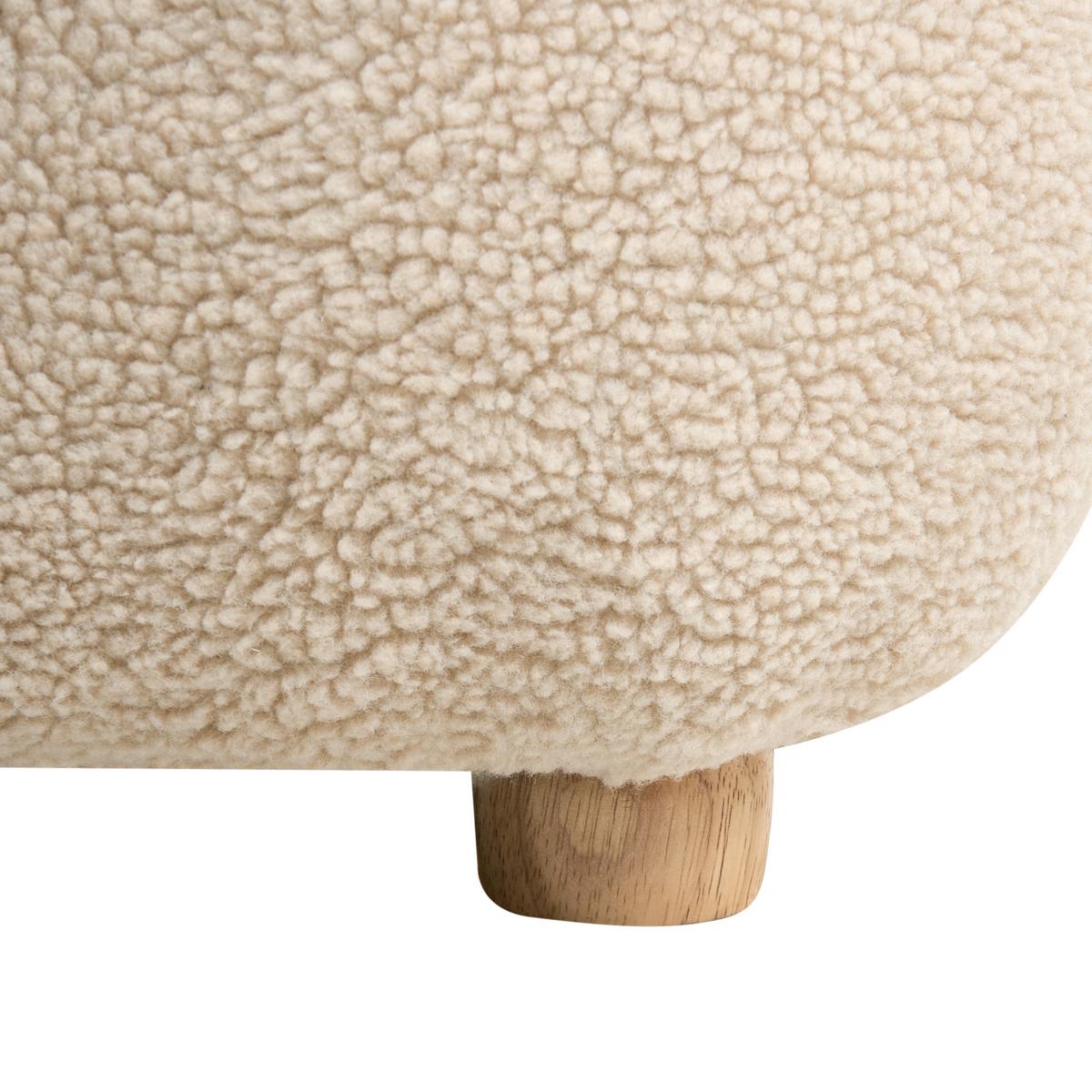 KINDERSESSEL Hellbeige Lulea - Beige/Braun, Textil (50/75/54cm) - Beliani