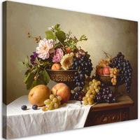 LEINWANDBILD Essen & Trinken 120x80cm - Braun, Textil (120/80cm) - Feeby