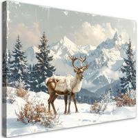 LEINWANDBILD Weihnachten 60x40cm - Weiß, Textil (60/40cm) - Feeby