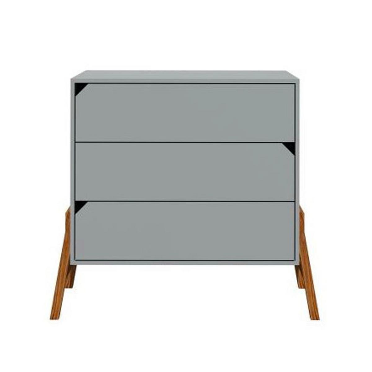 KOMMODE Grau - Grau, Holzwerkstoff (107/91/50cm) - Petits-meubles