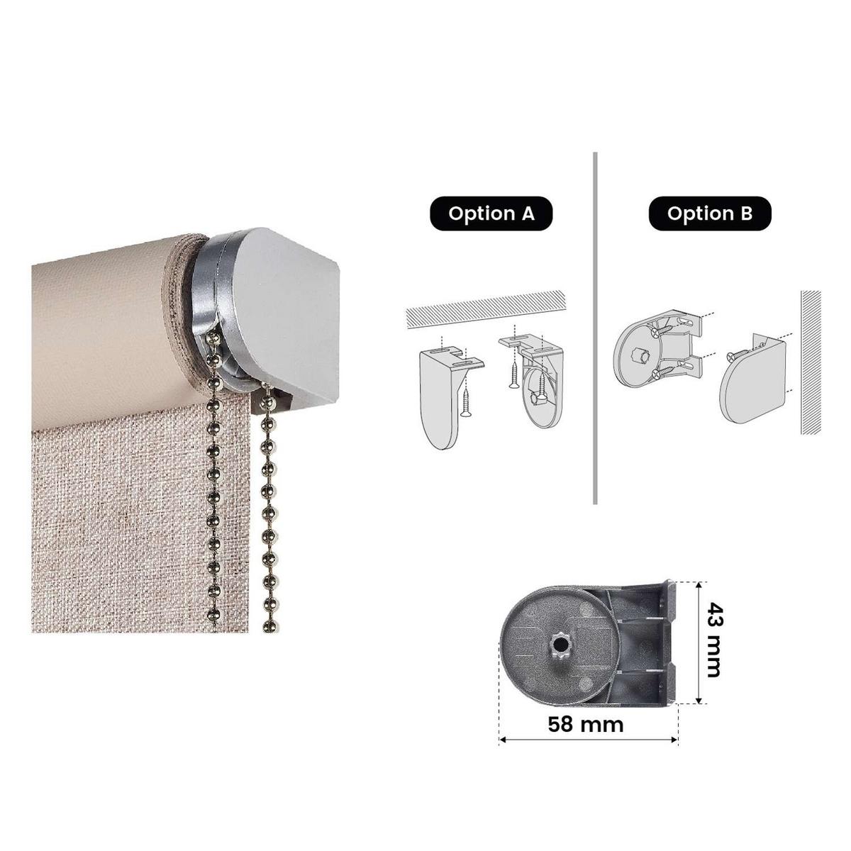 VERDUNKELUNGSROLLO Beige 80x250 cm - Beige, Kunststoff (80/250cm) - STORESDECO