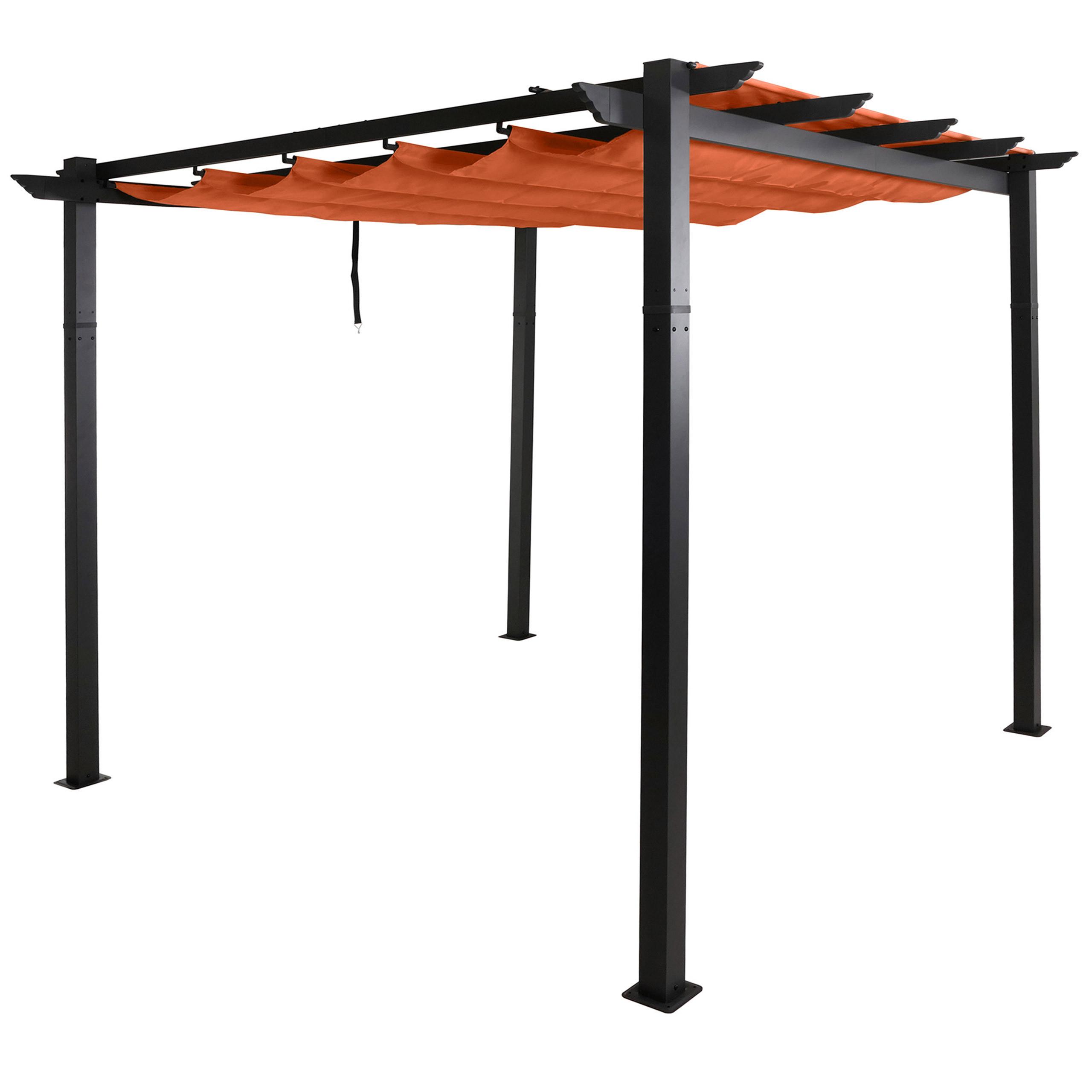 PERGOLA Rotbraun - Rotbraun, Textil (300/240/300cm) - MCW