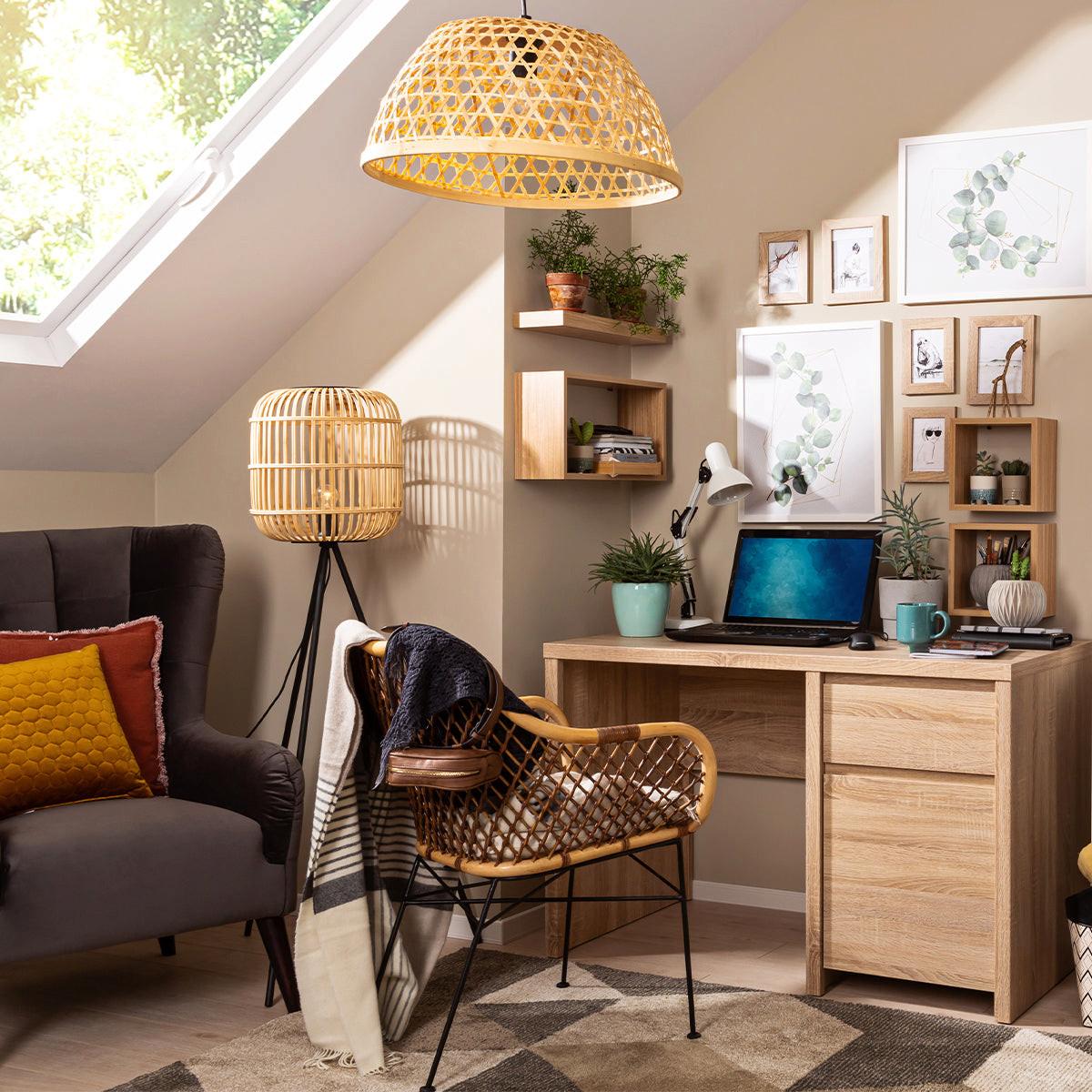 SCHREIBTISCH Soren Holz - Braun, Holzwerkstoff (120/65/77cm) - Petits-meubles