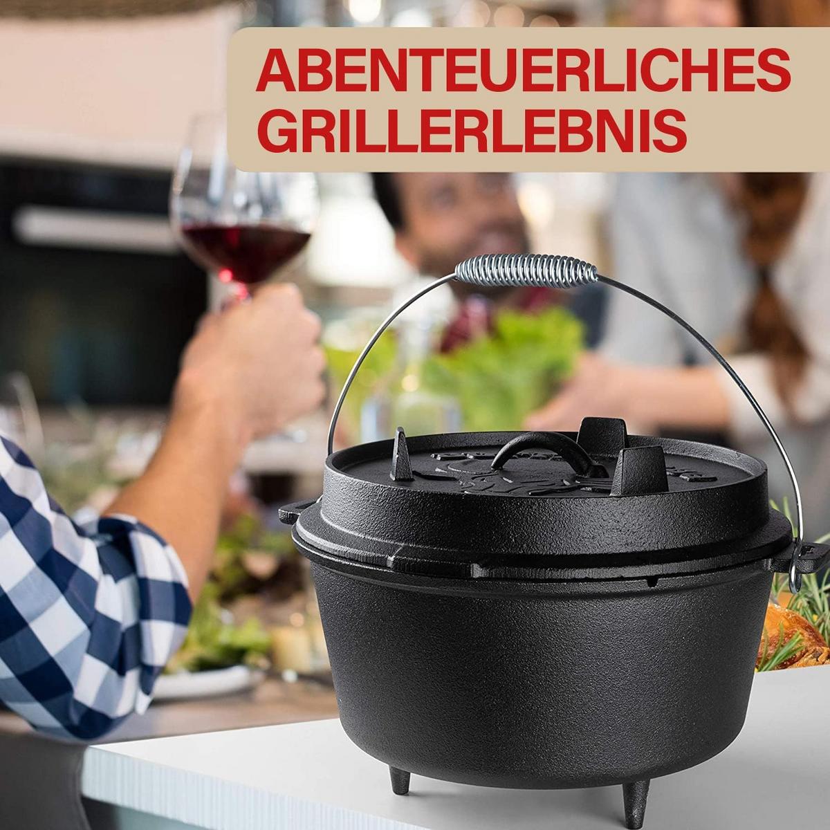 DUTCH OVEN 36,8x23,5x17cm - Schwarz, Metall (23/17/36cm) - Lavur