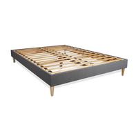 BETT Actimemo tech Memory-Schaum 120 x 220 cm h4 - Kit Bettgestell Grau - Beige/Grau, Karton/Holz (120/220cm) - ACTISOM