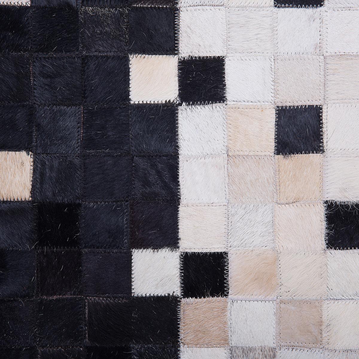 PATCHWORK-TEPPICH Erfelek 200/140 cm - Multicolor, Fell (140/200cm) - Beliani