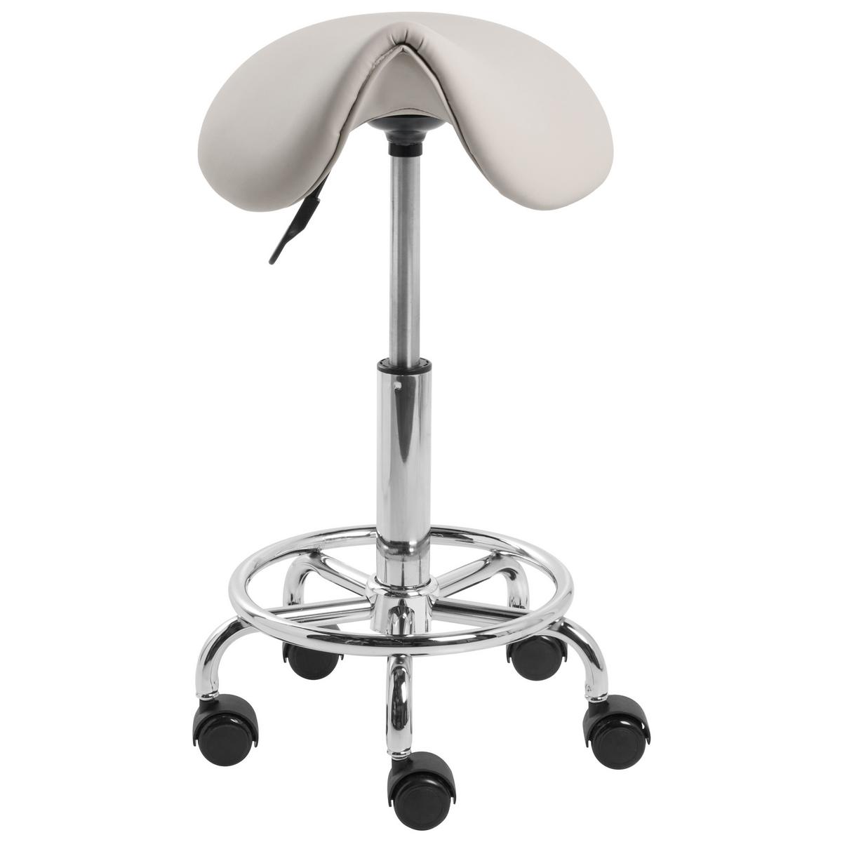 DREHHOCKER Kunstleder Taupe Dumont - Taupe, Kunststoff (38/53/38cm) - Beliani