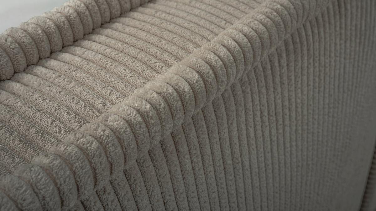 POLSTERBETT CORDO HELLBEIGER CORDSTOFF 160x200 CM - Beige/Schwarz, Kunststoff/Textil (160/200cm) - Selsey