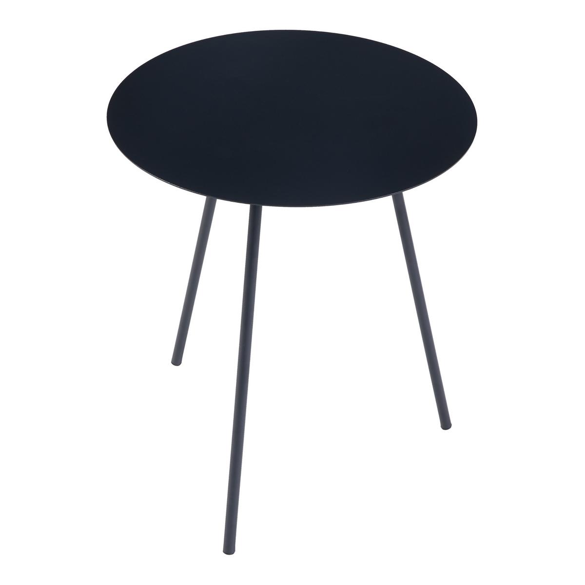 BEISTELLTISCH Sula - Schwarz, Metall (40/40/45cm) - [en.casa]