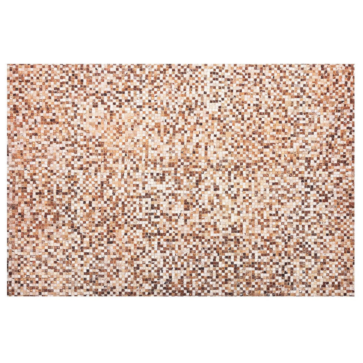 KURZFLOR-TEPPICH Torul 200/140 cm - Braun, Fell (140/200cm) - Beliani