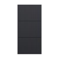 WAND-SCHUHSCHRANK Veldio mit 3 Klappen Schwarz 50 cm - Schwarz, Holzwerkstoff (50/103/30cm) - Selsey