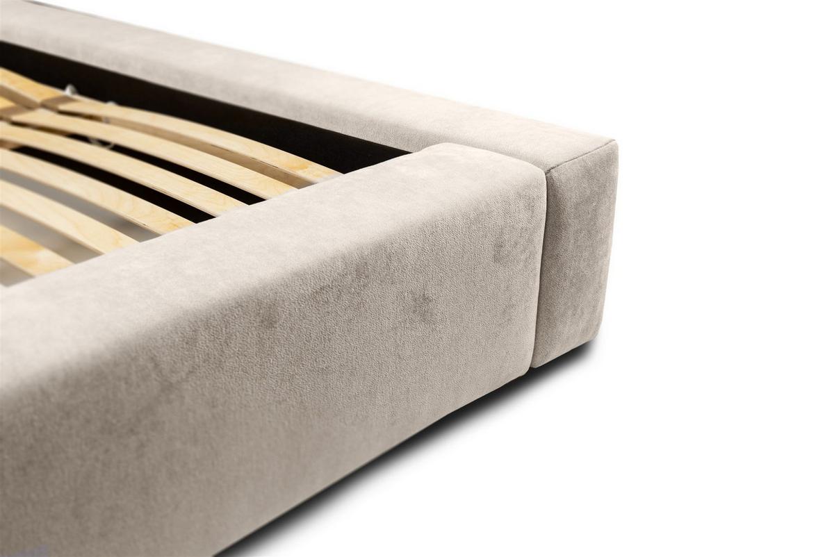 POLSTERBETT Grove In Ditra - Beige, Holzwerkstoff/Textil (140/200cm) - Fun Möbel