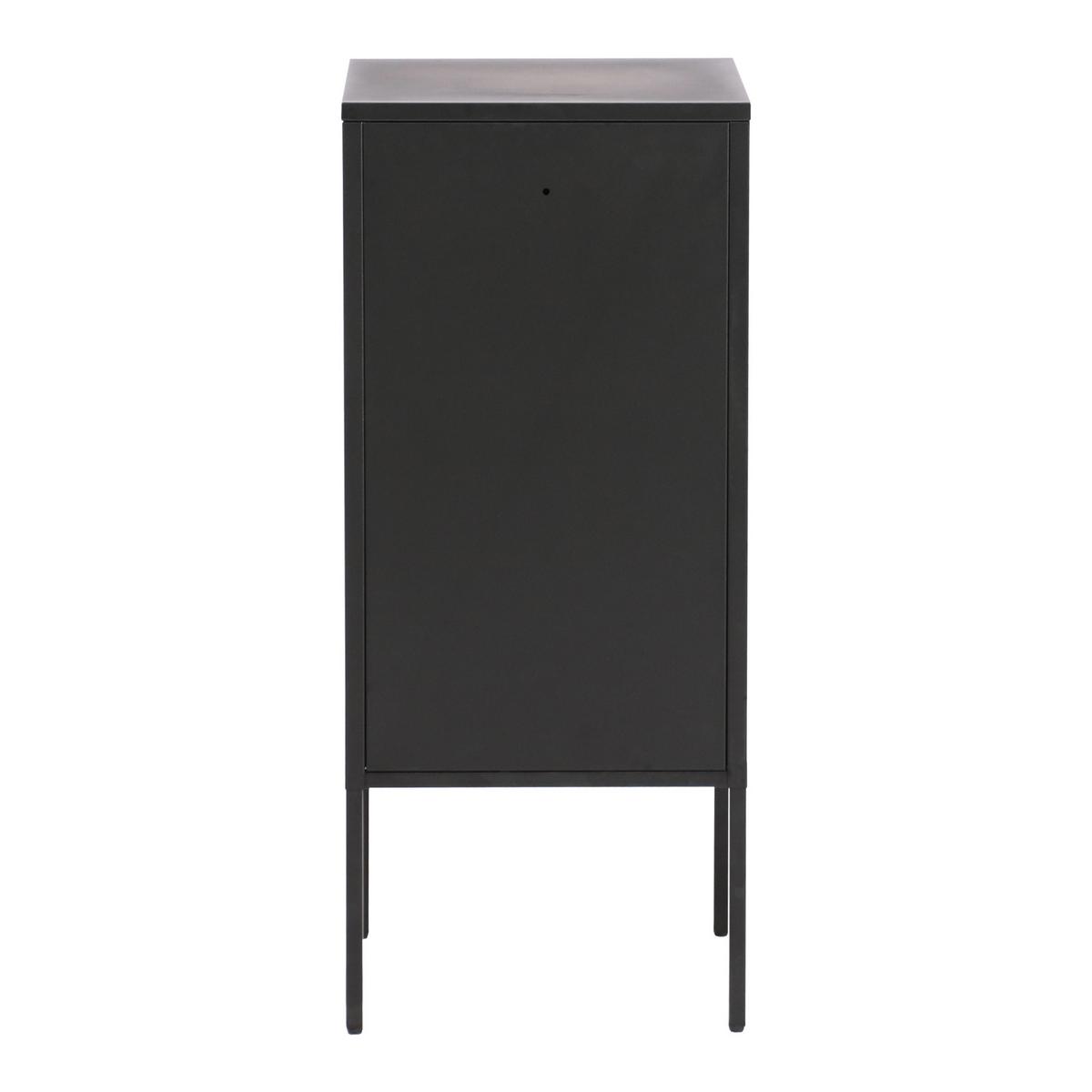 NACHTTISCH Hausjärvi - Schwarz, Metall (35/82/35cm) - [en.casa]