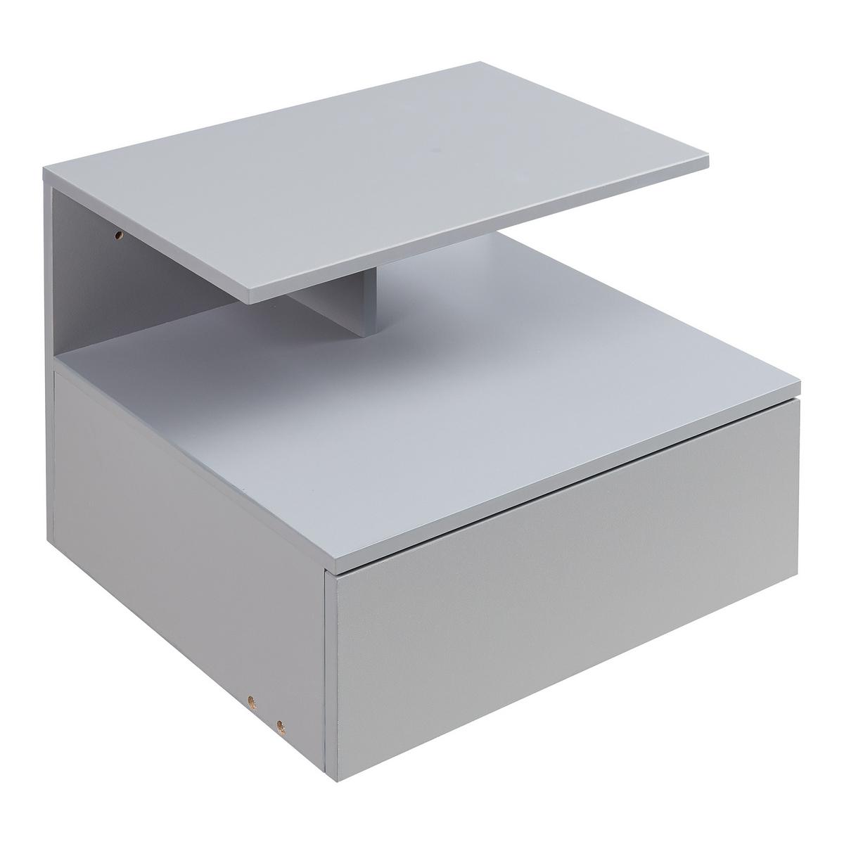 WANDSCHRANK Amberg - Hellgrau, Holzwerkstoff (40/31/35cm) - [en.casa]