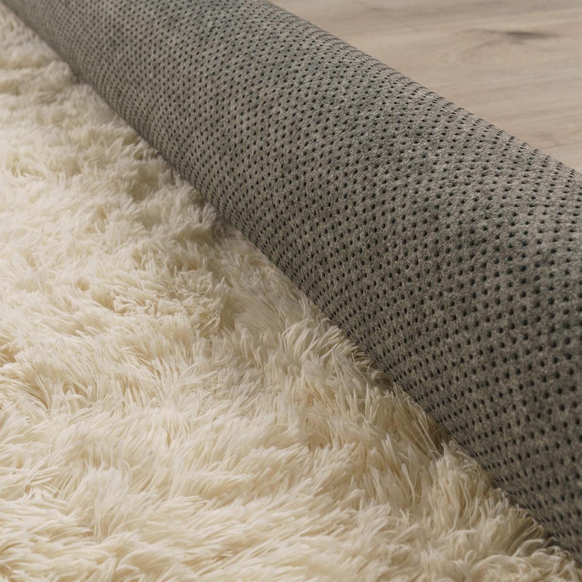 HOCHFLORTEPPICH, einfarbig, aus Polyester, Elfenbein, 60 x 100 cm - Champagner, Textil (100/60cm) - KADIMA DESIGN