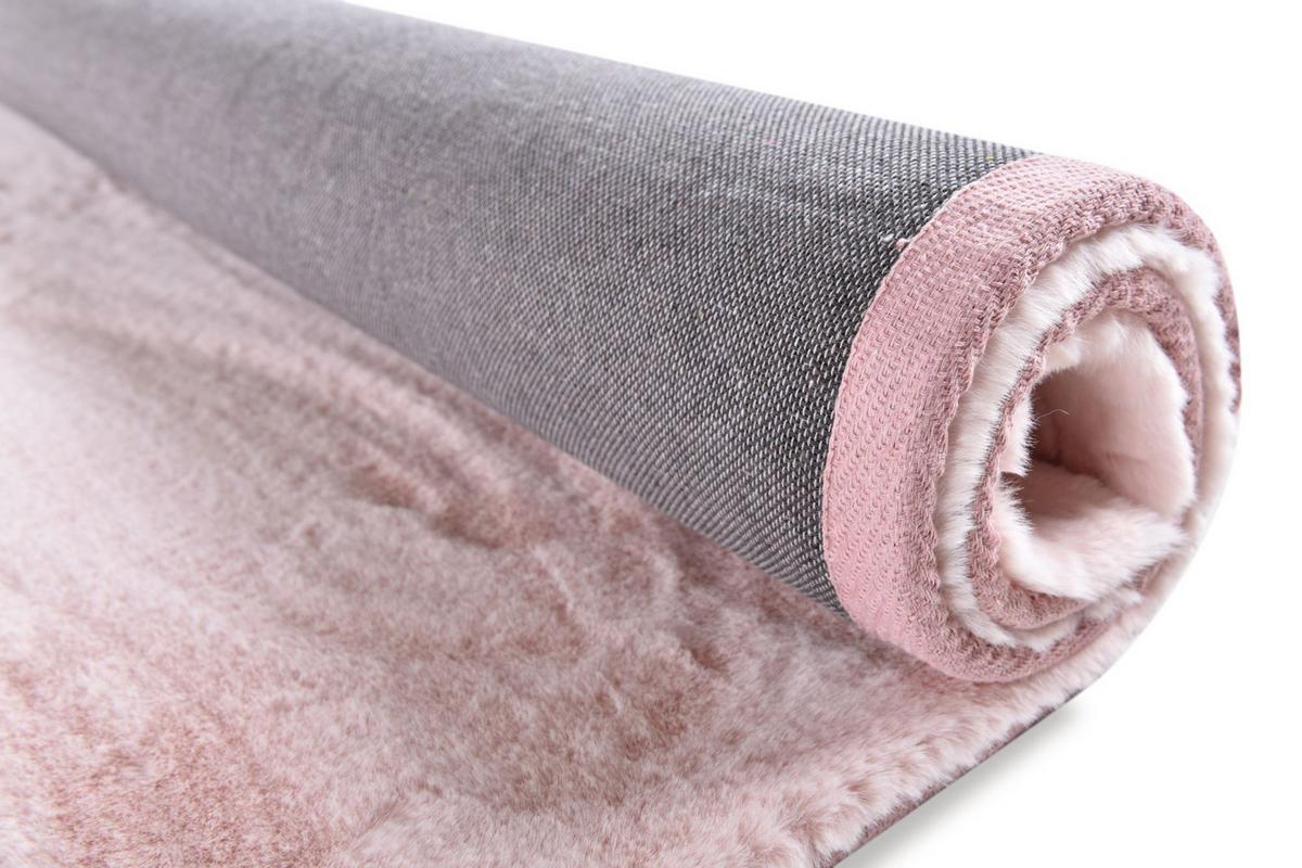 KUNSTFELLTEPPICH Chiara 60x135 cm - Rosa, Textil (60/135cm) - Gino Falcone
