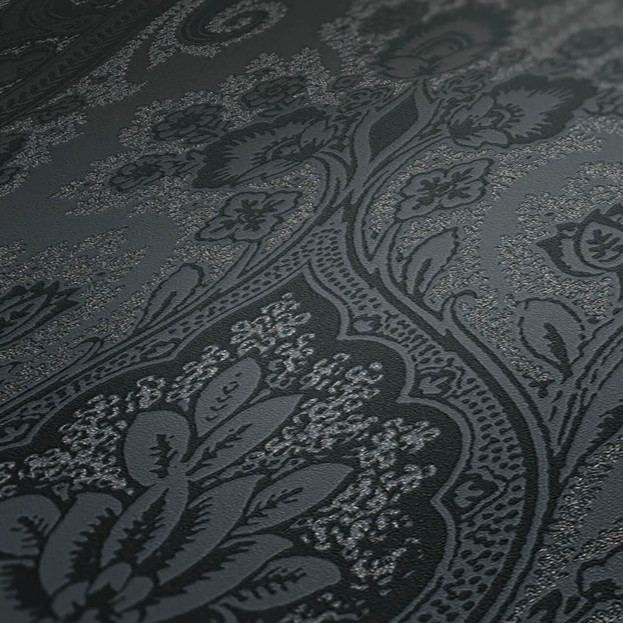 VLIESTAPETE Schwarz 53/1005 cm - Schwarz, Kunststoff/Textil (53/1cm) - KUNSTLOFT
