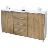 SIDEBOARD Linio Eiche Evoke - Eiche Wotan, Holzwerkstoff (138.5/75.5/35cm) - Vladon