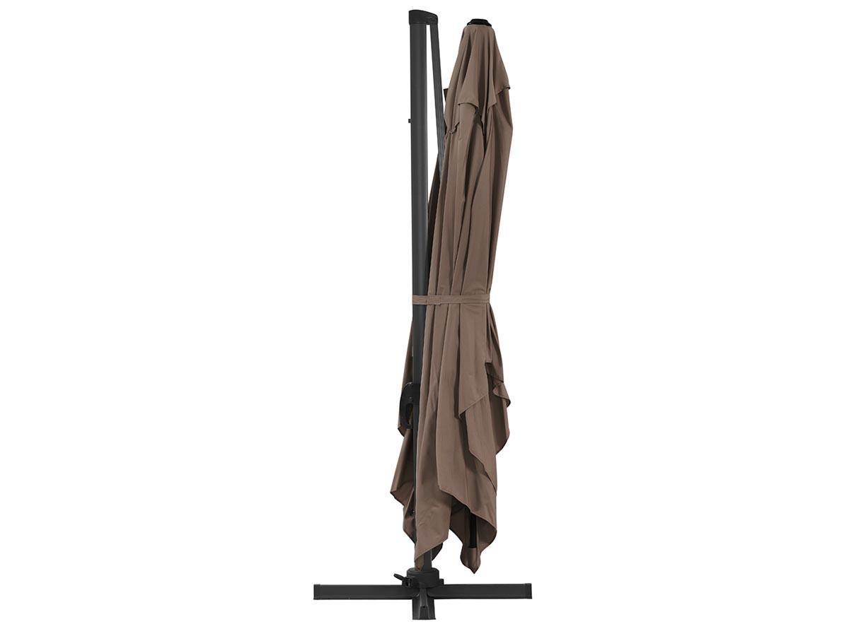 SONNENSCHIRM sun 4 Braun - Braun, Metall (400/300cm) - Habitat Garten