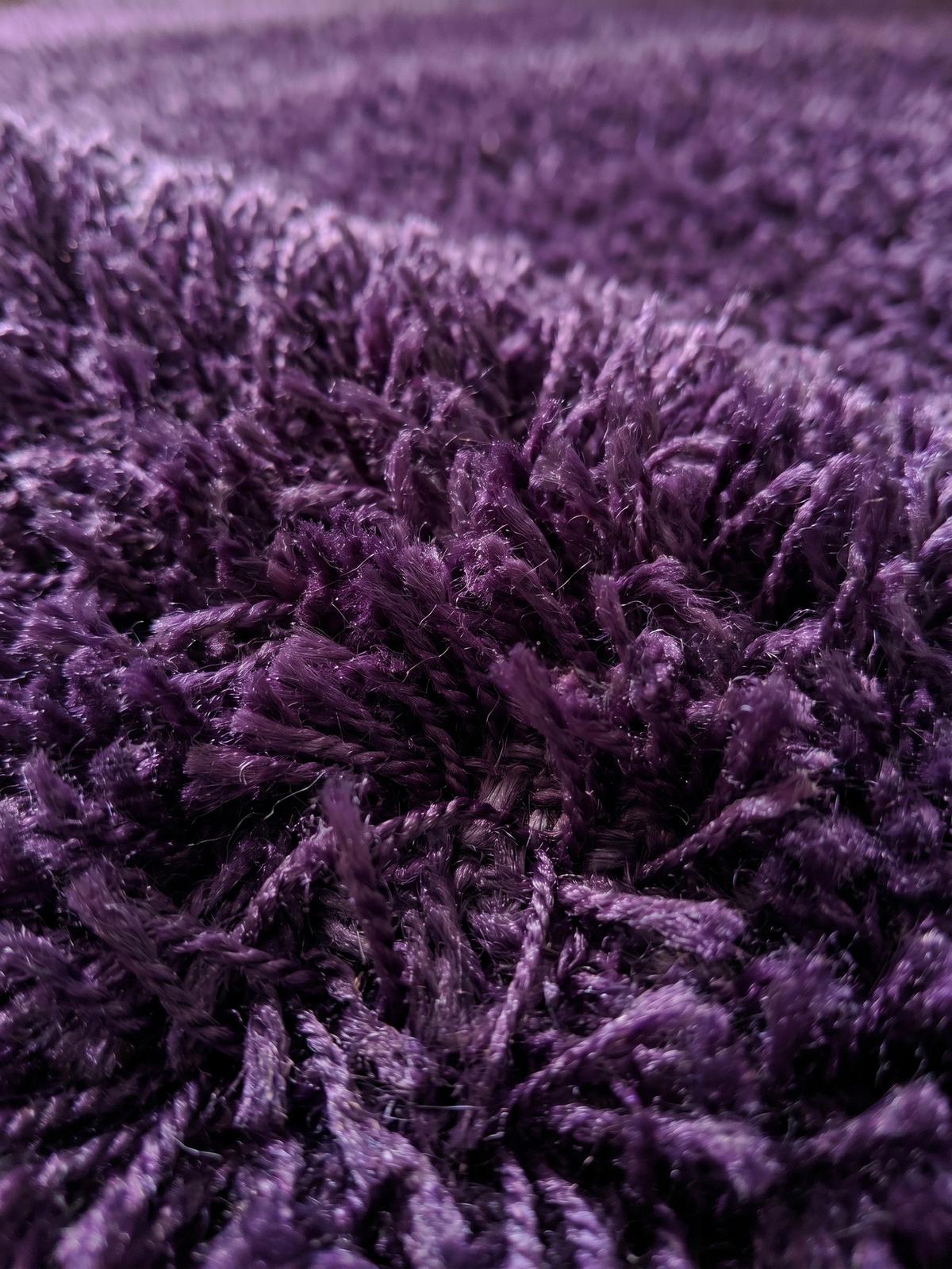 HOCHFLORTEPPICH SALZACH, einfarbig, aus Polypropylen, Violett, Ø 160 cm - Lila, Textil (160/160cm) - KADIMA DESIGN