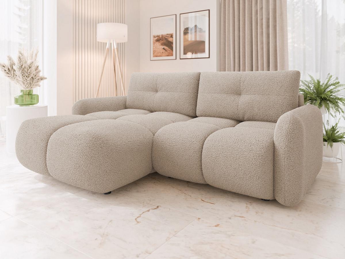 ECKSOFA Sandy - Kaschmir/Schwarz, Holz/Kunststoff (238/165cm) - MIRJAN24