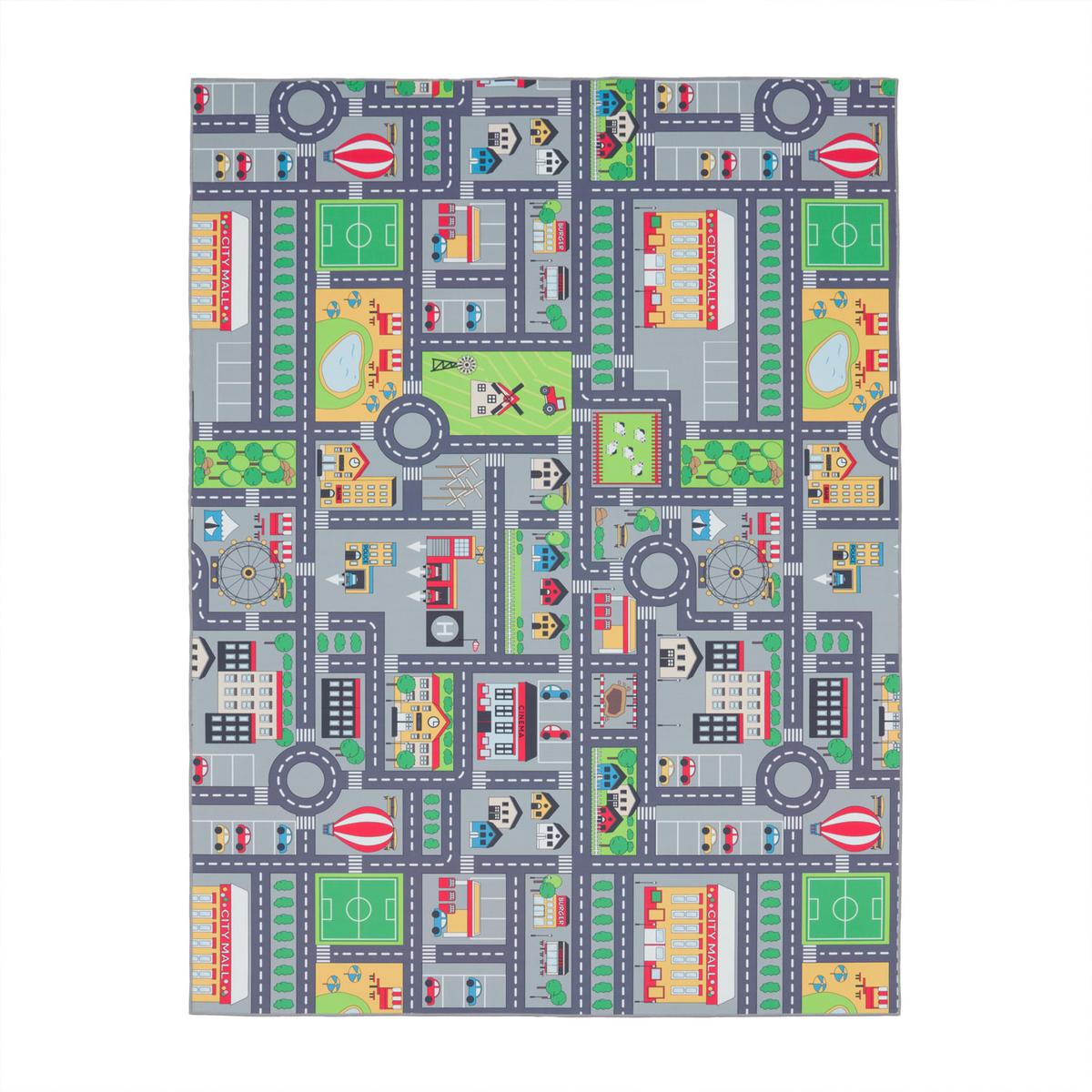 KINDERTEPPICH Grau 80 x 150 cm - Grau, Kunststoff (80/150cm) - TT Home