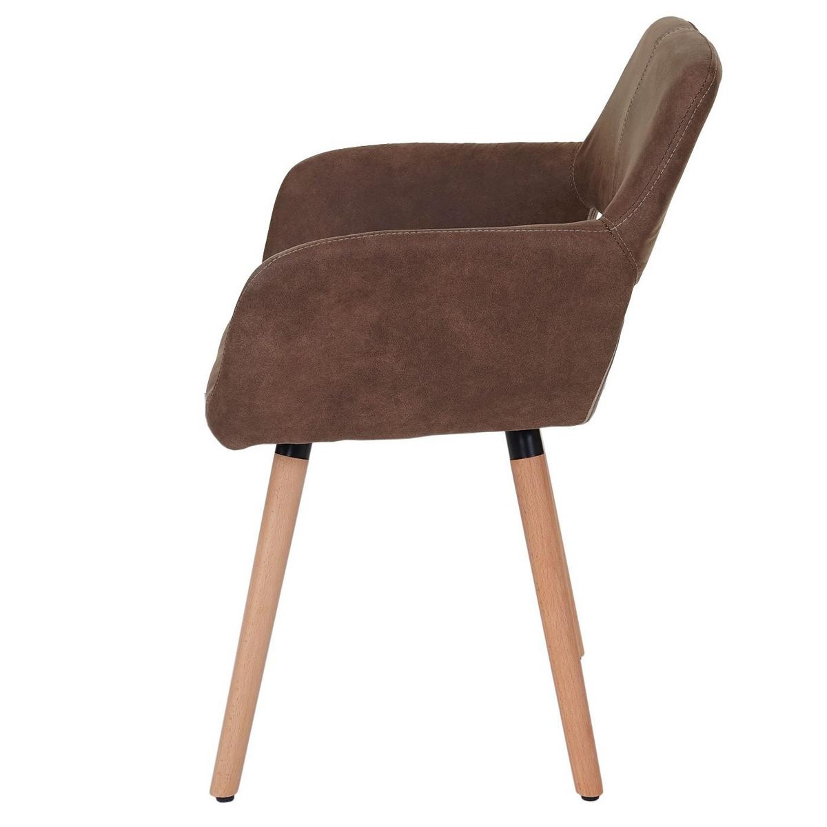 ESSZIMMERSTUHL Kastanienbraun 6er-Set - Rotbraun/Braun, Holz (56/78/57cm) - MCW