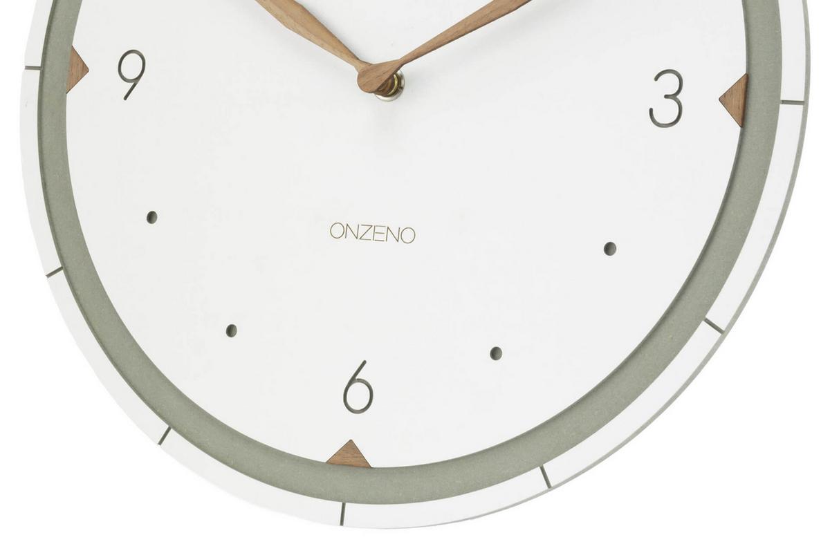 WANDUHR Design Weiß 29/29 cm - Weiß, Holzwerkstoff (29/29/1cm) - ONZENO