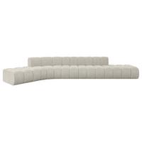 ECKSOFA modulares Sofa Solven-L2 - 471x174x70 cm Creme - Hellgrau/Creme, Holzwerkstoff/Textil (471/174cm) - ALTDECOR