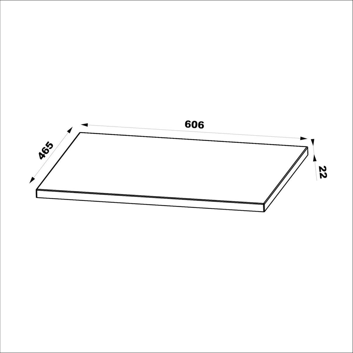 WASCHBECKENUNTERSCHRANK Colorado 2 Schubladen Eiche - 60 x 46 x 52 cm - Eichefarben, Holz (60/52/46cm) - Badplaats
