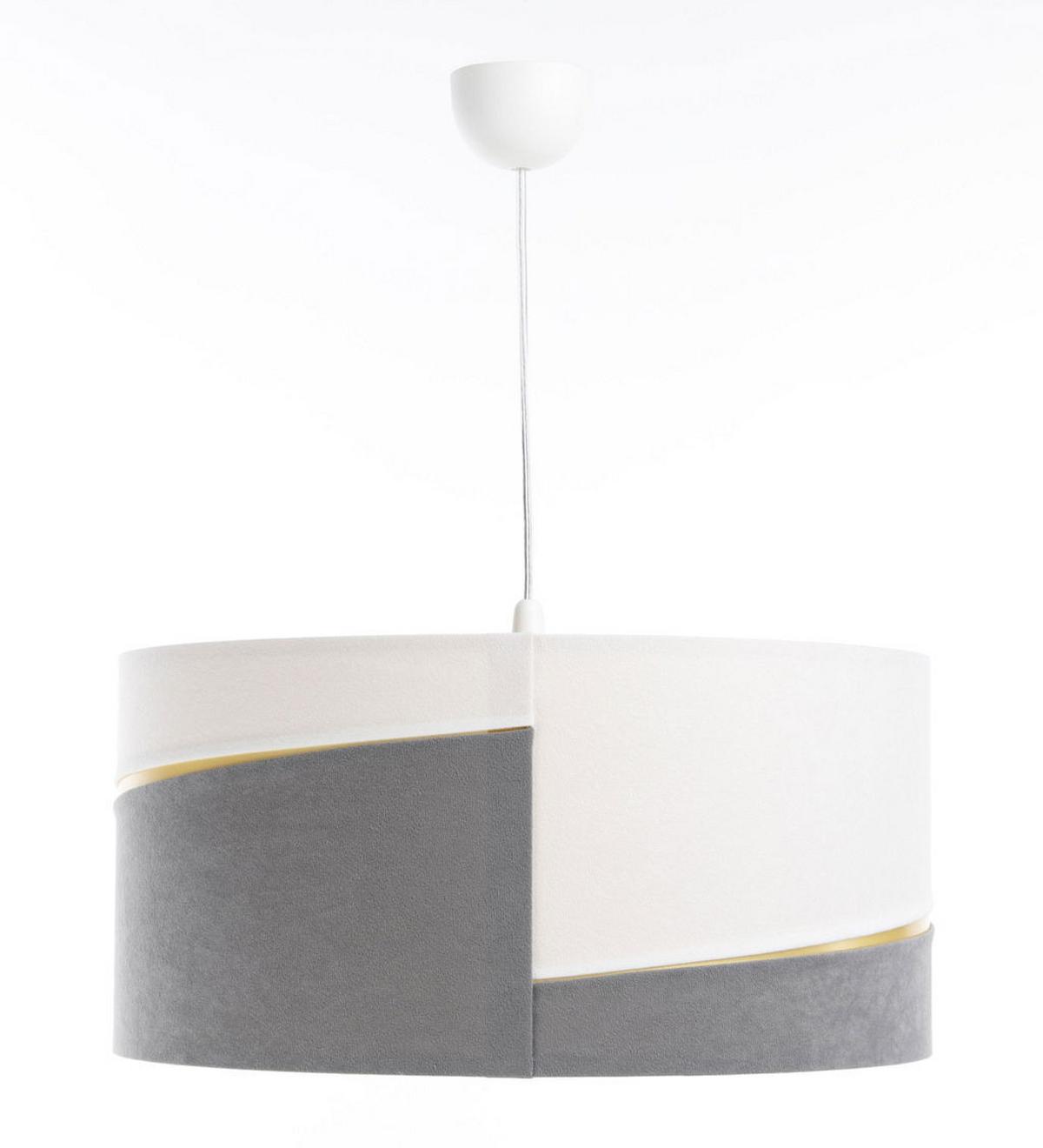 HÄNGELEUCHTE Grau 60/30 cm - Weiß/Grau, Kunststoff (60/0.4/30cm) - ONZENO