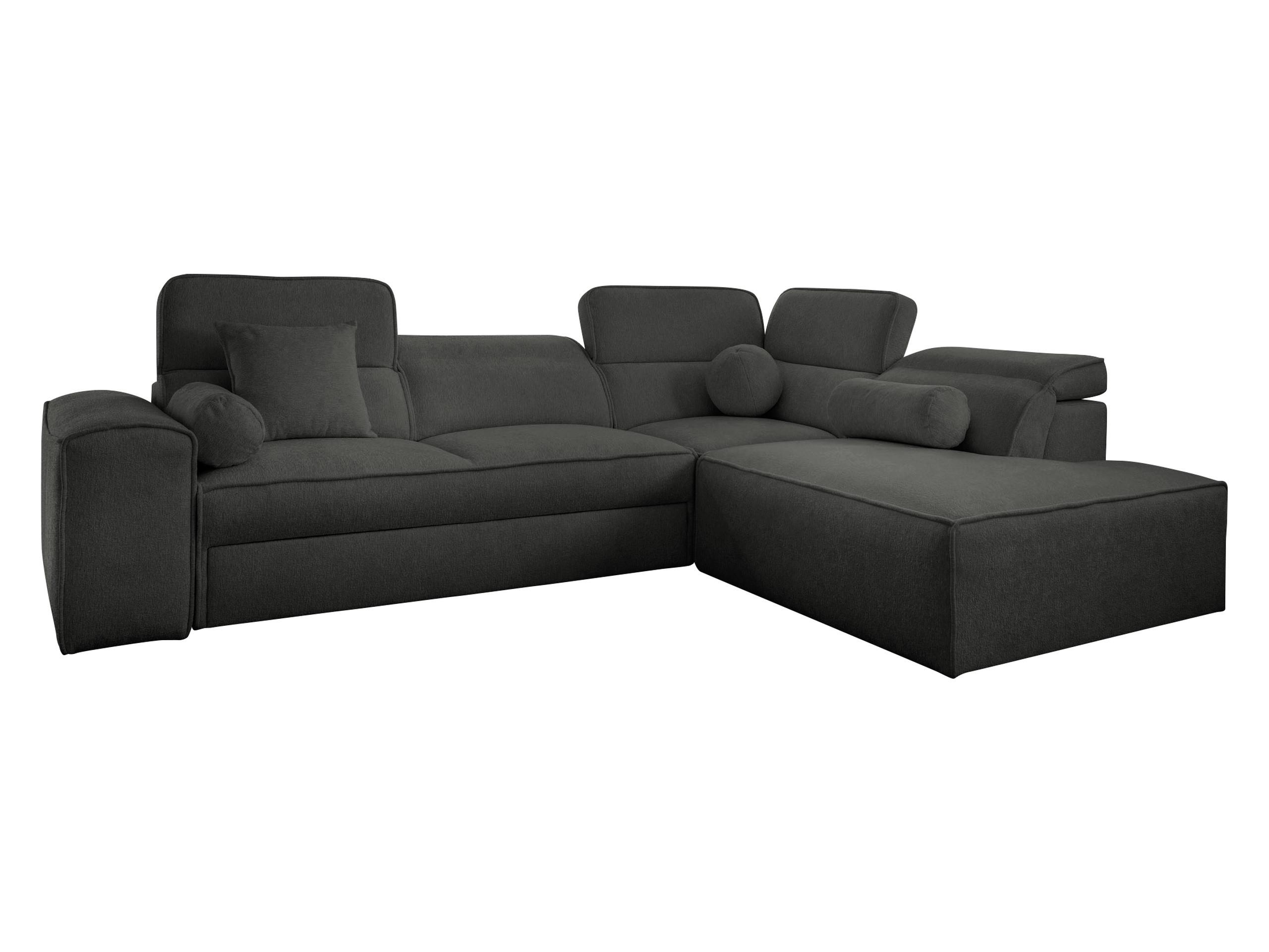 ECKSCHLAFSOFA Viveri VII, Seite: Rechts - Anthrazit, Holz/Textil (276/214cm) - MIRJAN24