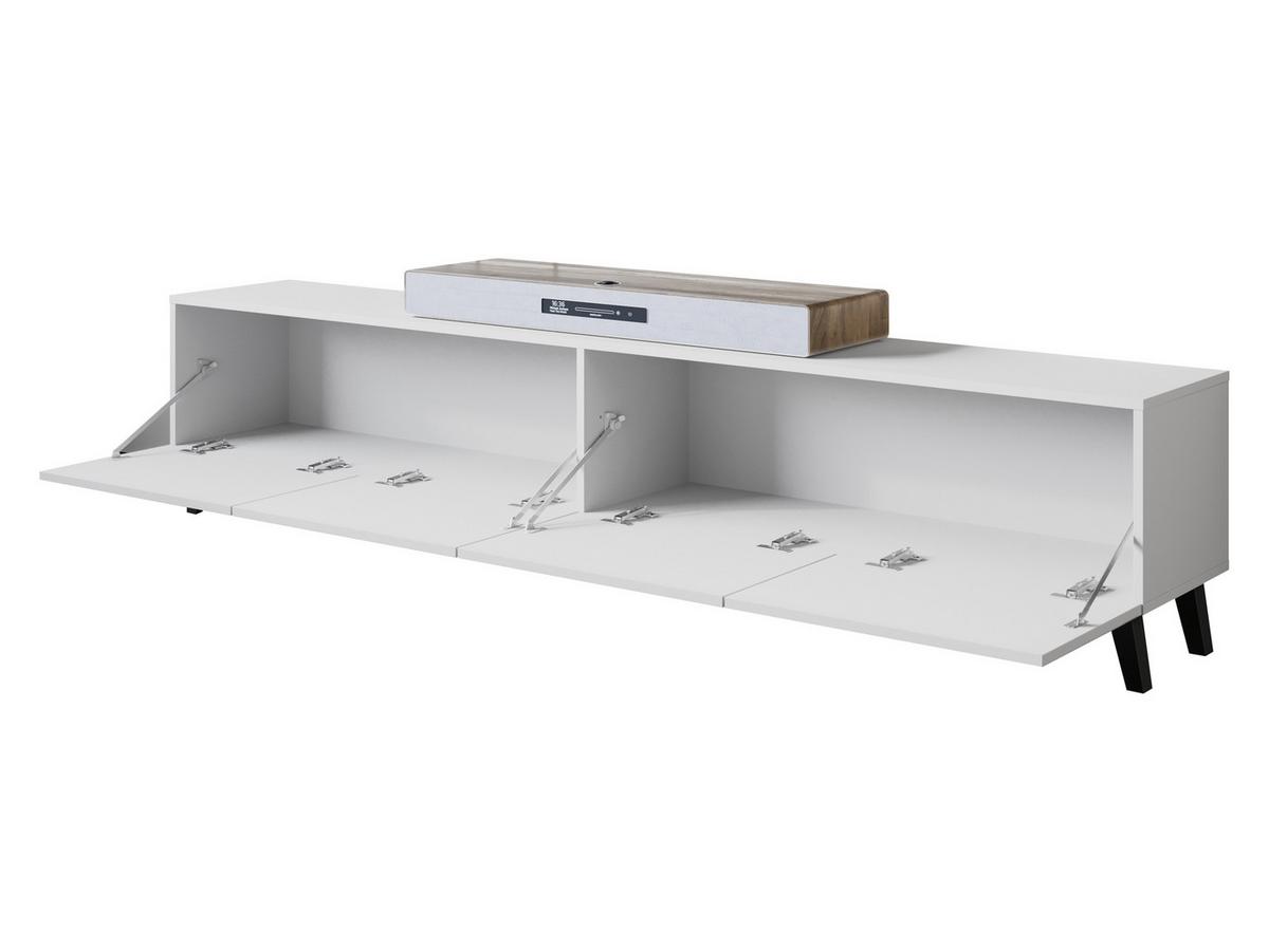 TV-LOWBOARD Phuket 190 - Schwarz/Braun, Holzwerkstoff/Kunststoff (190/40/32cm) - MIRJAN24