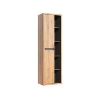 HÄNGESÄULE Rigel Holz und Anthrazit - Braun, Holzwerkstoff (50/170/33cm) - Petits-meubles