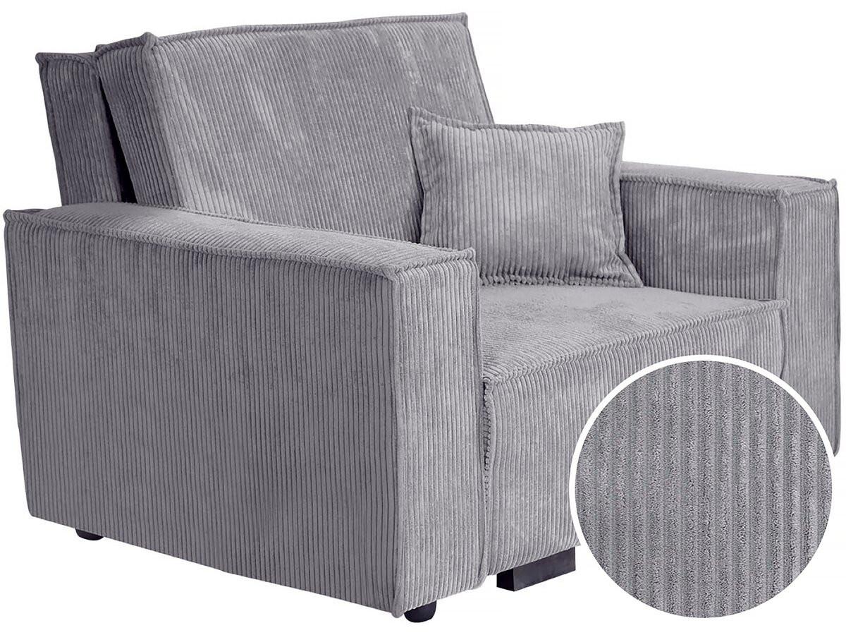 SESSEL clivia Grau - Grau, Textil (102/88/123cm) - Habitat Garten