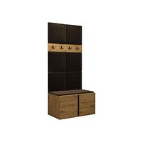 GARDEROBEN-SET Orion IV - Eiche Artisan/Braun, Holzwerkstoff/Kunststoff (84/186/46cm) - MIRJAN24