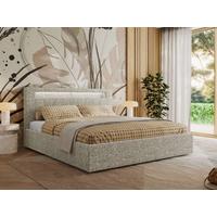 POLSTERBETT GOLD 5 CLASSIC 180/200 - Beige Strukture - Multipocket-Matratze - Beige, Textil (180/200cm) - MKS