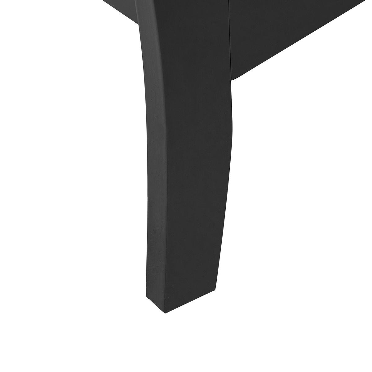 KOMMODE 6 Schubladen Metallgriffe schwarz Winchester - Schwarz, Holzwerkstoff (130/75/40cm) - Beliani