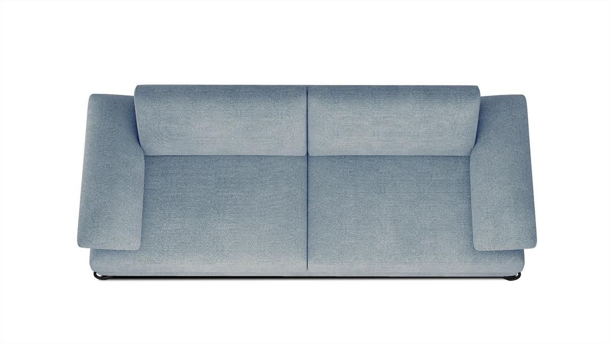 SOFA LORI 3-Sitzer, mintgrün - Schwarz/Mintgrün, Holzwerkstoff/Textil (245/87/96cm) - Wozimo
