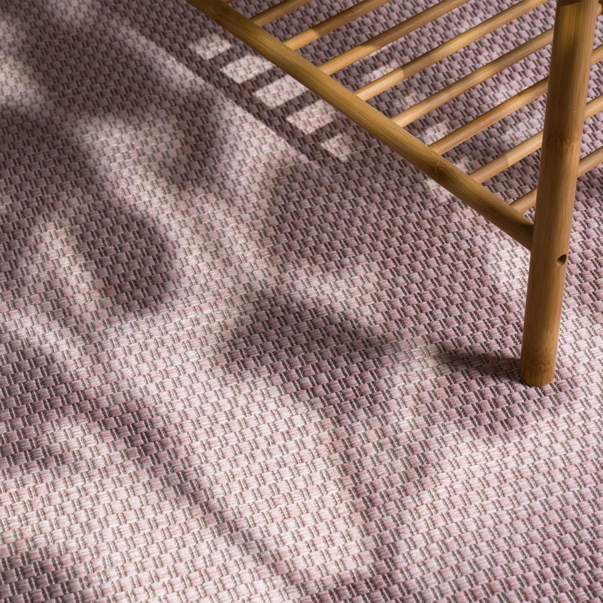 FLACHWEBTEPPICH, einfarbig, aus Polypropylen, Rosa, 60 x 100 cm - Rosa, Textil (100/60cm) - KADIMA DESIGN