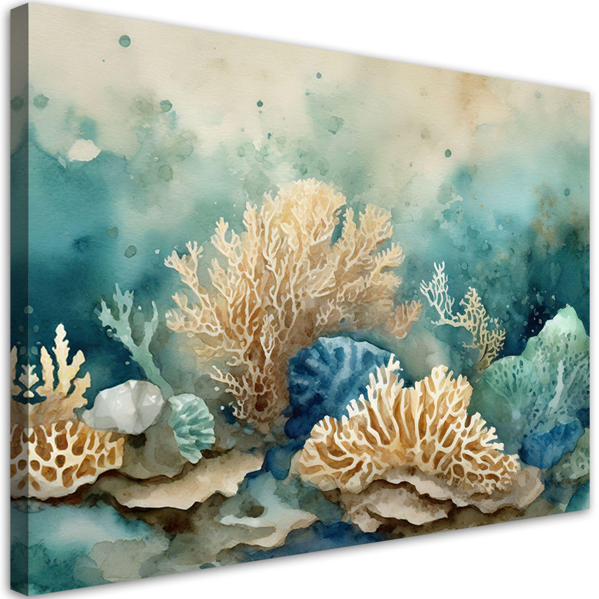 KUNSTDRUCK Grün 60/40 cm - Grün, Textil (60/40cm) - KUNSTLOFT