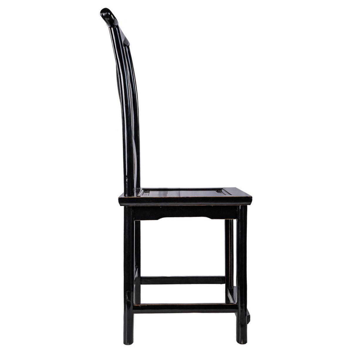 STUHL aus Holz, schwarz, 49x42x119cm - Schwarz, Holz (49/119/42cm) - Wanderlust