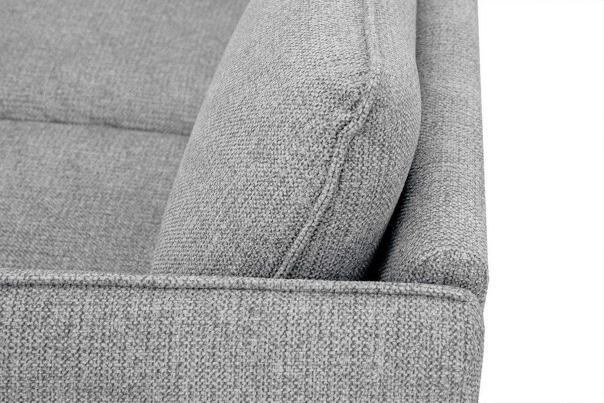 ECKSOFA HOSTEN 4-Sitzer, grau - Schwarz/Grau, Holzwerkstoff/Textil (158/269cm) - Wozimo