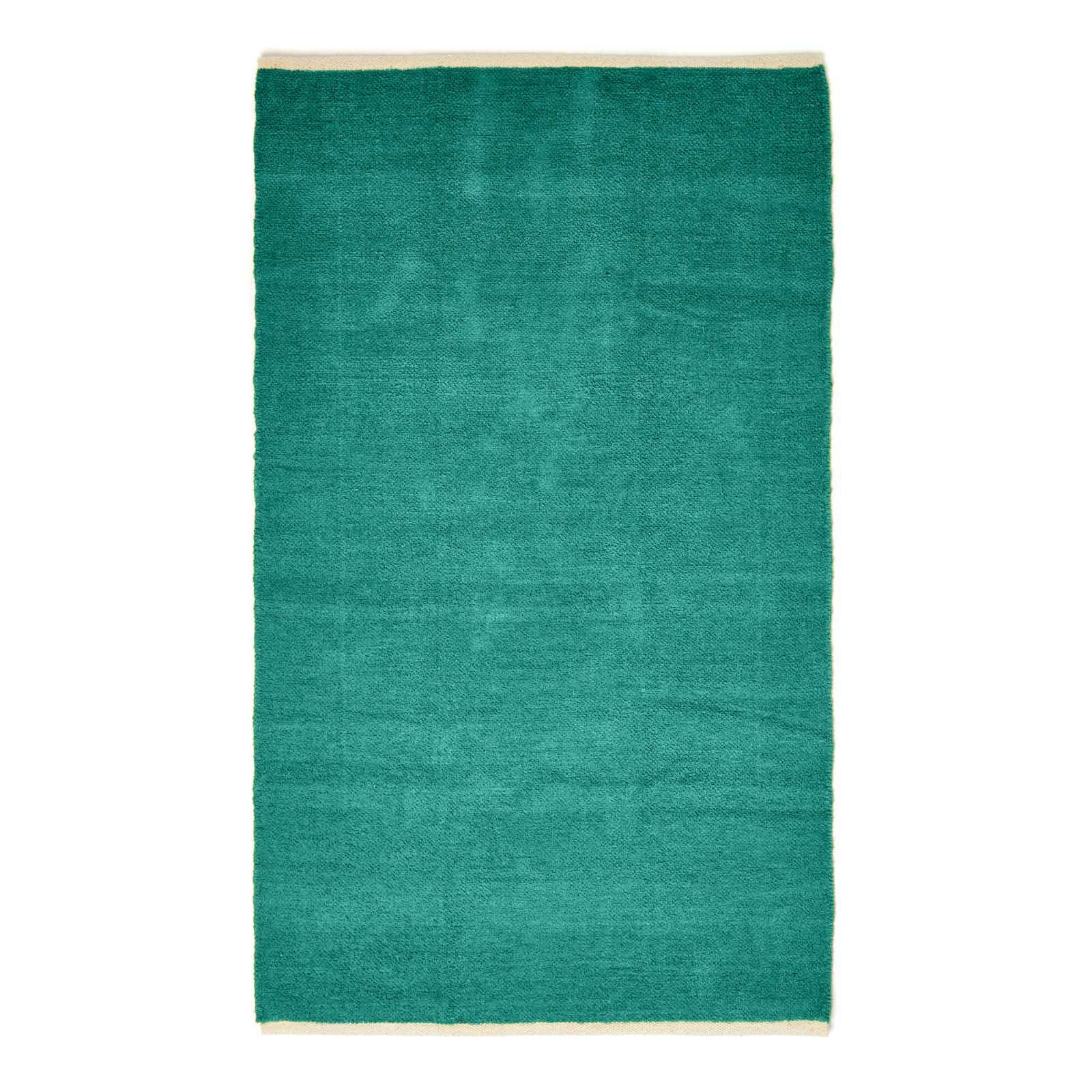 HANDWEBTEPPICH Chenille 110/170 cm - Petrol, Textil (110/170cm) - Homescapes